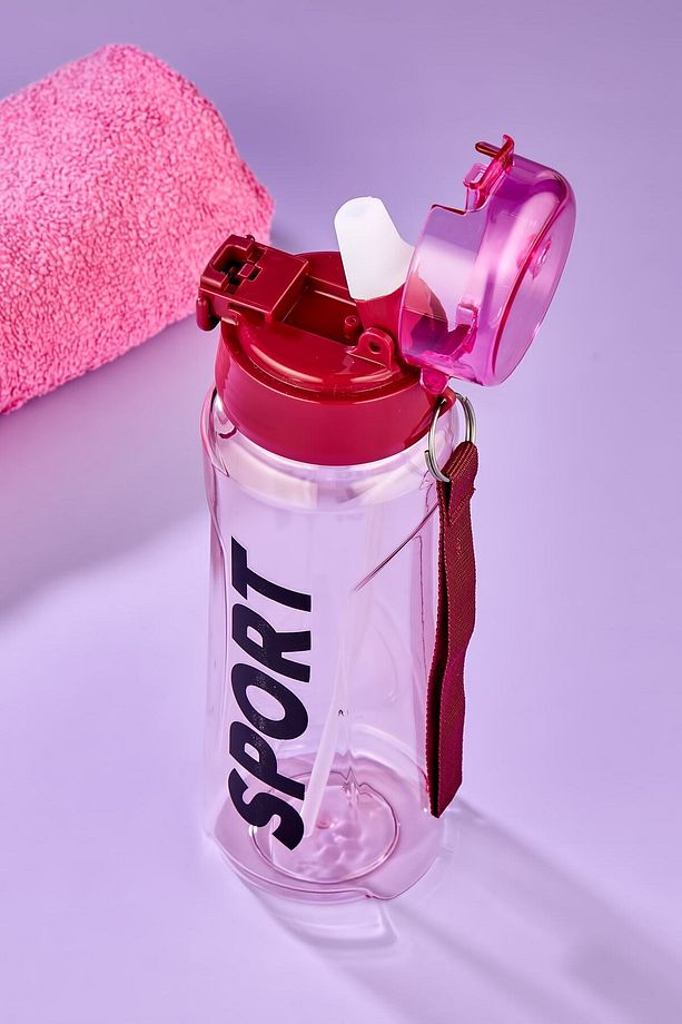 Sporcu Sağlıklı Polikarbon Matara 700 Ml, Pipetli Matara 700 ml - 4