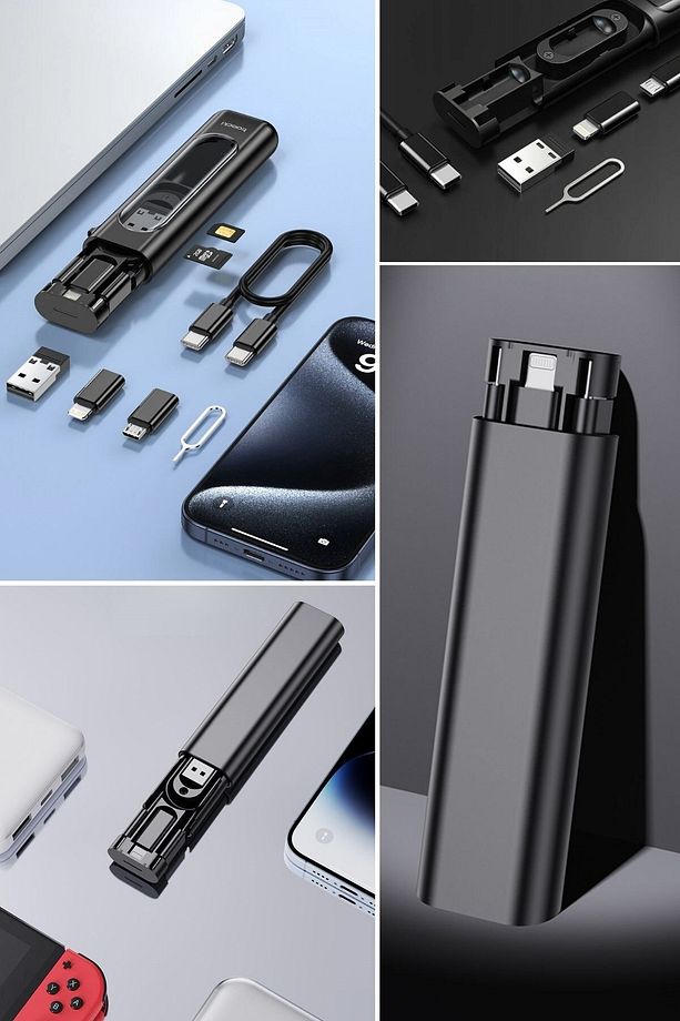 ® Cep Tipi 60W Bas Aç Type-C,İphone Şarj,Micro USB Hızlı Şarj Data Kablo Seti - 2