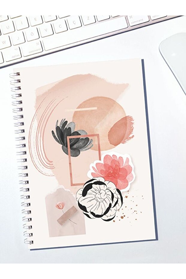 15X21Cm Checked Cardboard Covered Notebook