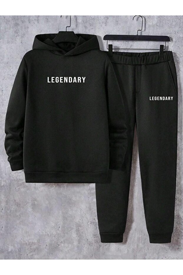 Legendary Printed Three Thread Unisex Oversize Tracksuit Set