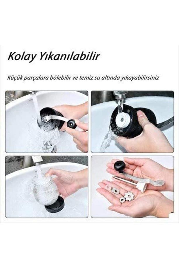 Seramik Öğütücülü Kahve Değirmeni 1 Adet Yedek Hazneli / Kahve Öğütücü - 4