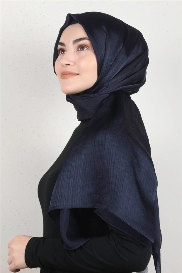 Navy Blue Janjan Evening Dress Shawl