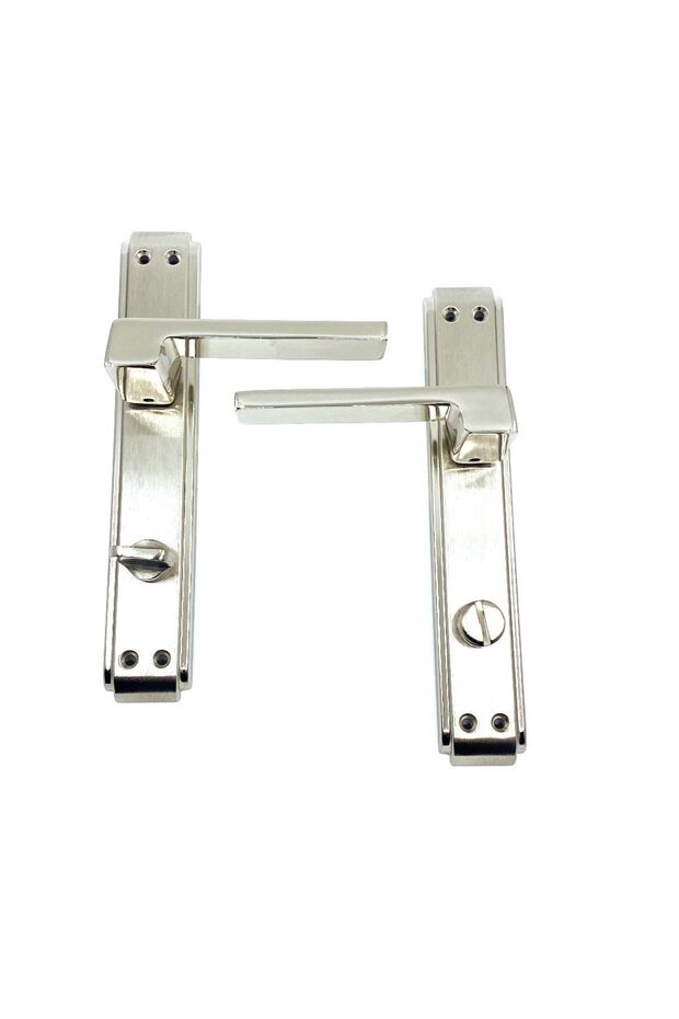 Anka/anka Mirrored (wc) Door Handle Nickel Satin (left) - Left - Door Handle - 2 Years