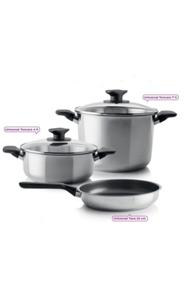 Universal Pot Set (7 Lt - 4 Lt -24cm Pan) - 7