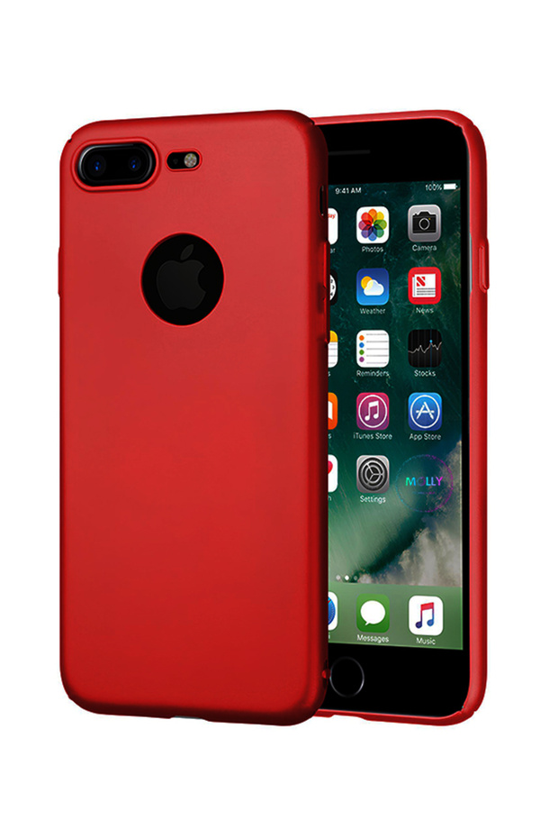 Burgundy Matte Silicone Case For Iphone 7 Plus