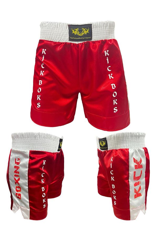 Kickboks Şortu Silikon Dişlik ve 3,5 Metre Bandaj Kick Boks Üçlü Set - 6