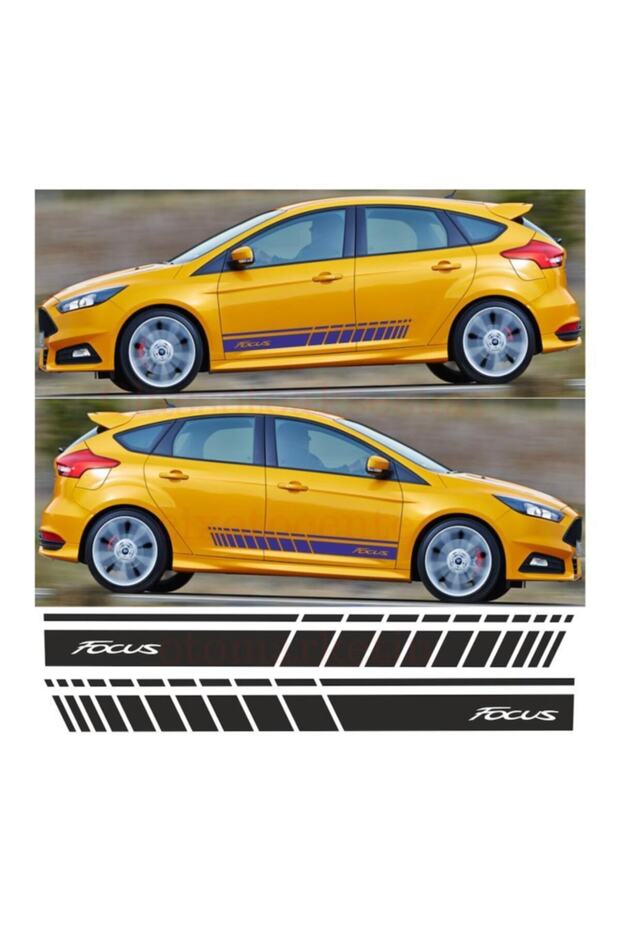 Focus Side Strip Auto Sticker - 4