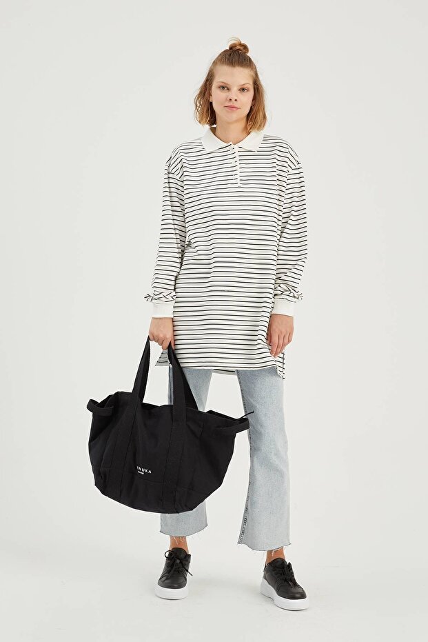 Plátená nákupná taška čierna - 3