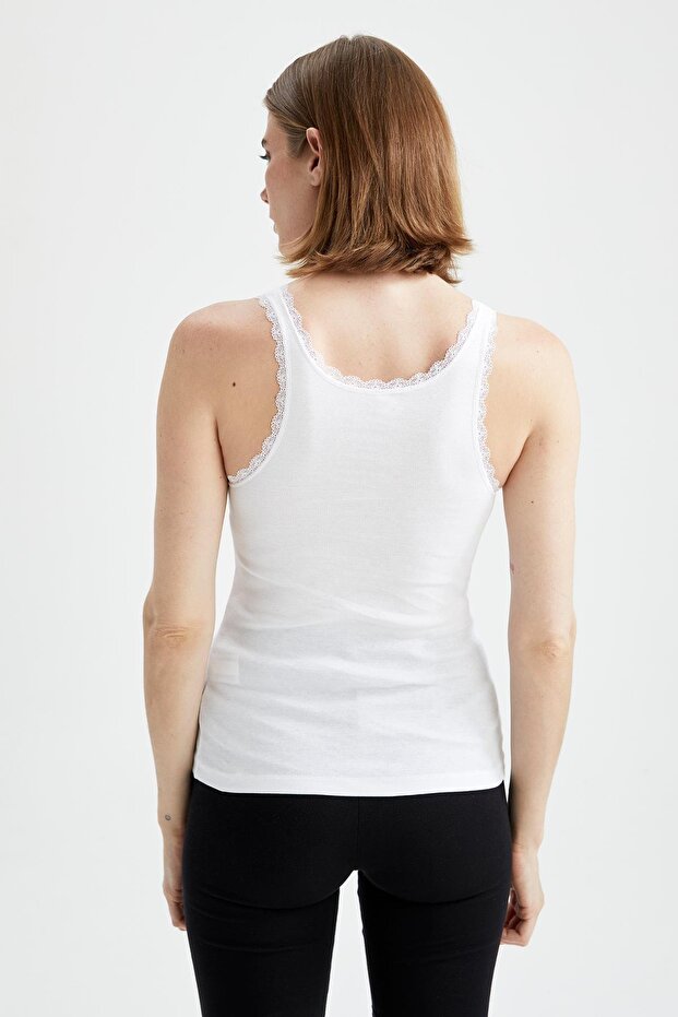 Dantelli Askılı Atlet - 4