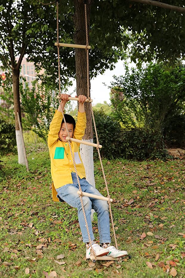 Tırmanma Ahşap Halatlı Merdiven - 4