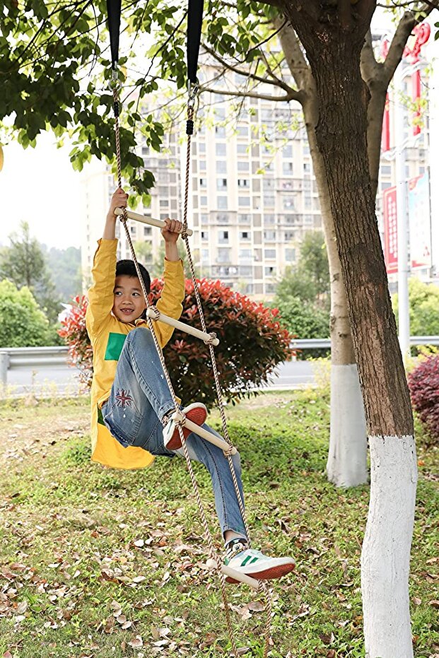 Tırmanma Ahşap Halatlı Merdiven - 5