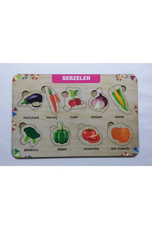 Wooden Vegetables Puzzle Educational Toy