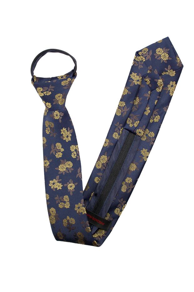 Patterned Zippered Tie - 2