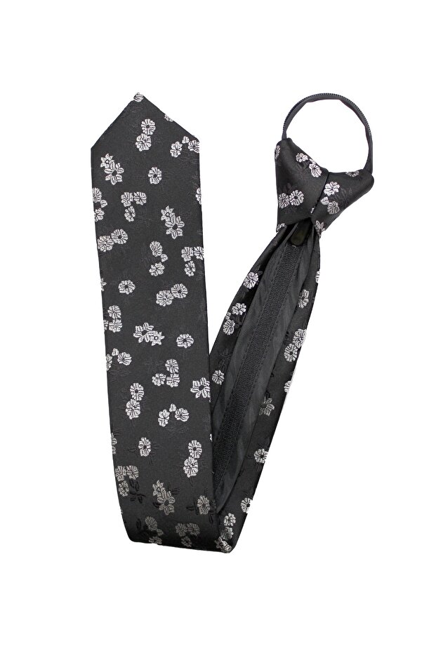 Patterned Zippered Tie - 3