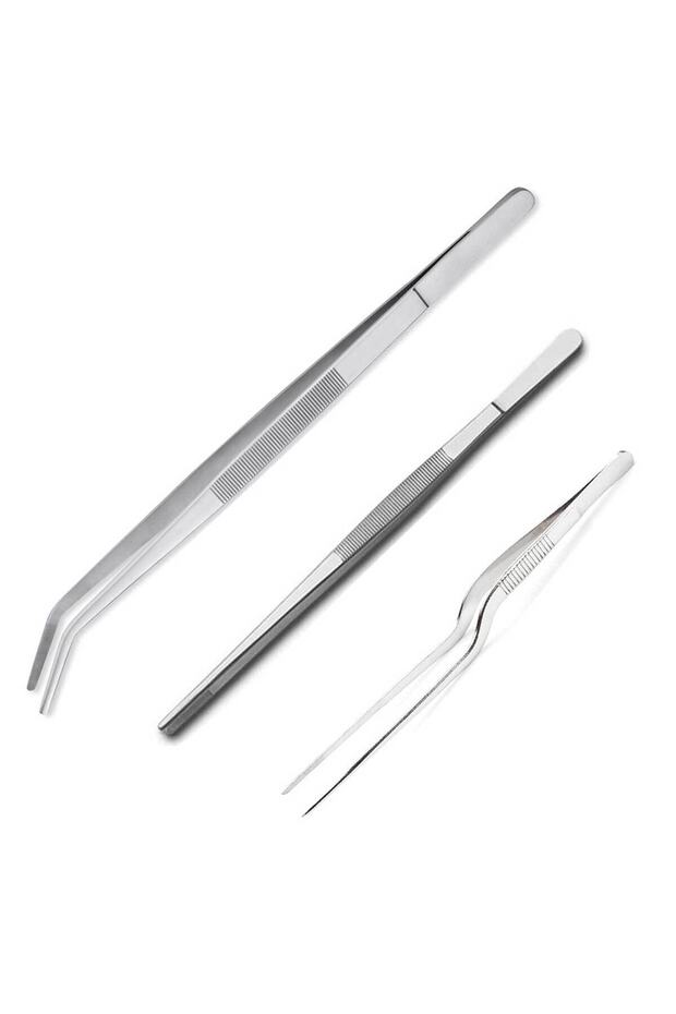 Professional Chef Decoration Tweezers Set of 3