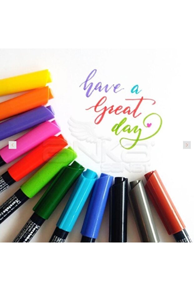 Zıg Fudebıyorı Brushpen Fırça Uçlu Markör Kalem Seti 15 Renk Set - 4