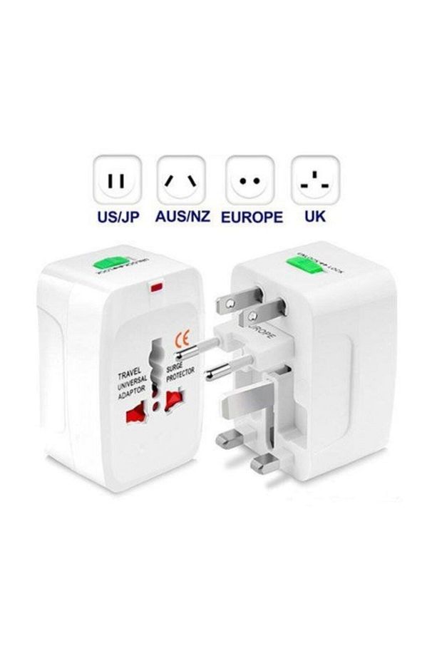 Fiş Piriz Çevirici 2 Adet Adaptör Avrupa Amarika Universal Çoklu Priz 2 Adet - 6