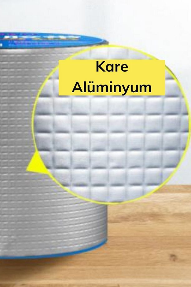 3 Adet 5 Mt Yüksek Sıcaklığa Dayanıklı Çatı Duvar Çatlak Onarıcı Yapışkan Bant Folyo 5 Cm - 4