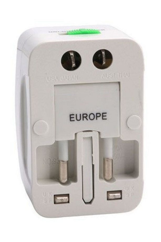 Universal Priz Fiş Çevirici 2 Adet Yurt Dışı Fiş Şarj Dönüştürücü Adaptör 2 Adet - 8