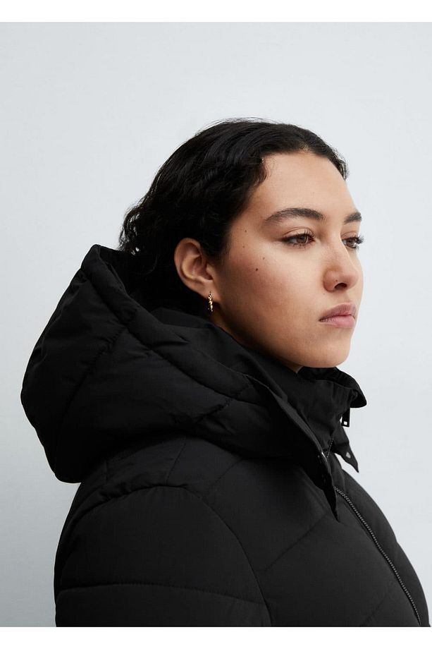 Kapüşonlu Kapitone Anorak - 7