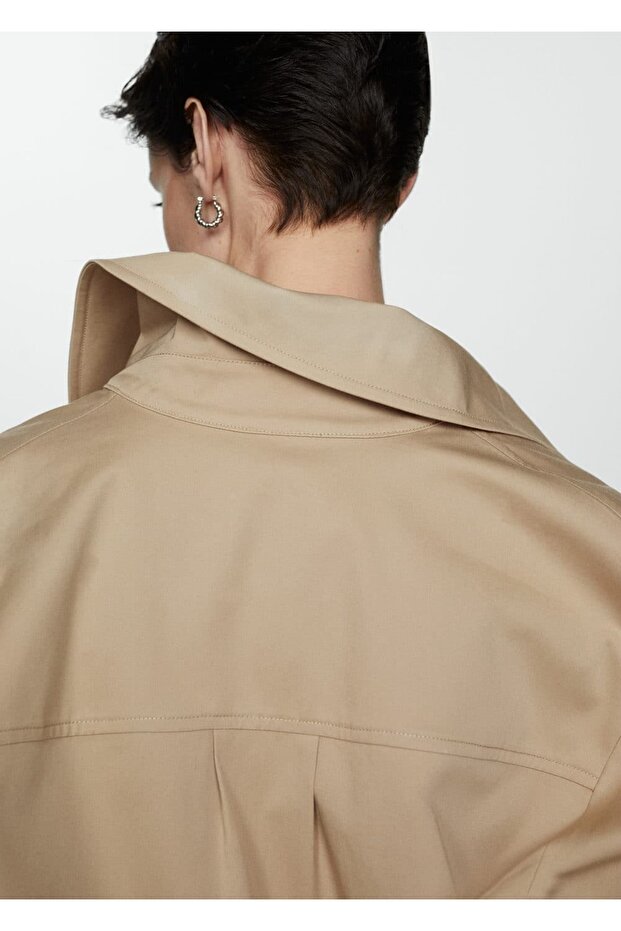 Cepli oversize gömlek ceket - 7