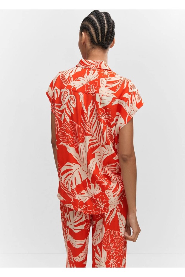 Oversize dökümlü gömlek - 4