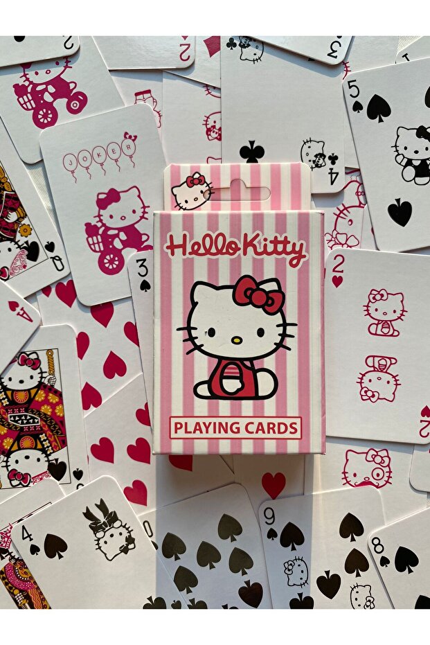 Anime Hello Kitty İskambil Kartı