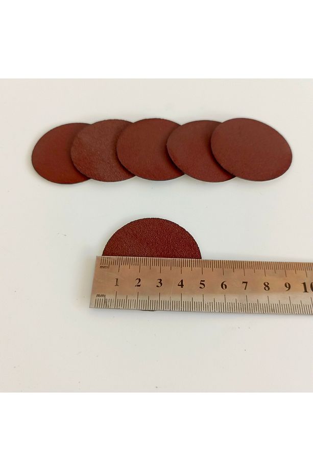 50MM 50 ADET 100 KUM Mini Gravür Makineleri Silindir Cırt Disk Zımpara, Flap Disk  Kaliteli Zımpara - 4
