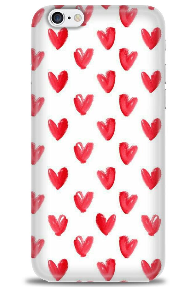 iPhone 6 Case Hd Printed Case - Red Little Hearts