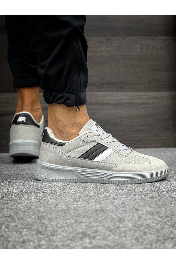 Erkek Ortopedik Hafif Esnek Günlük Casual Astarlı Bağcıklı Yürüyüş Sneaker Spor Ayakkabı - 3