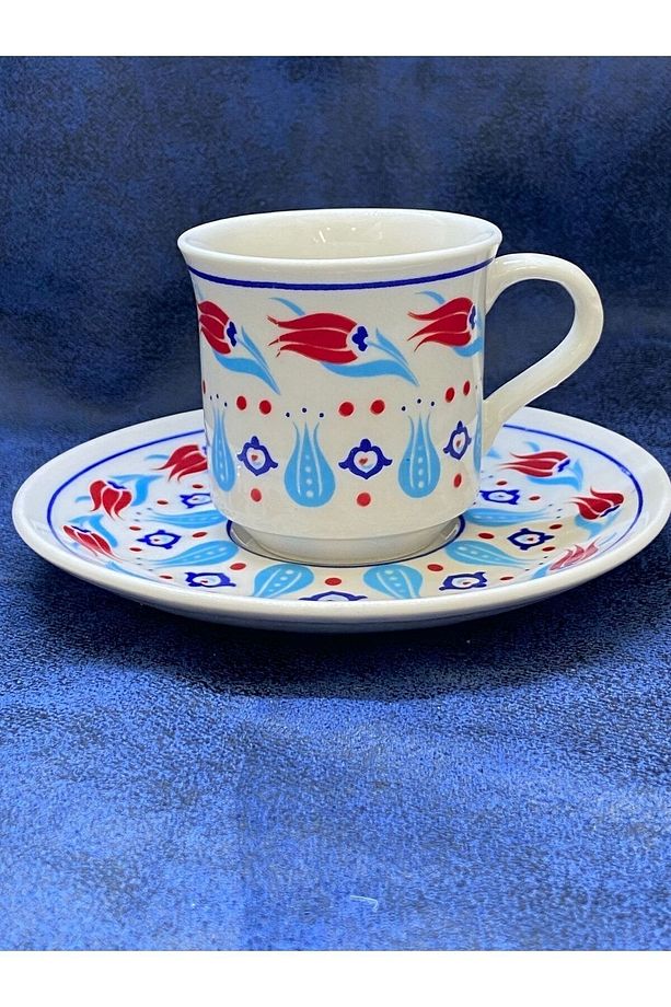 2’li Lale Desenli Fincan Takımı - 4