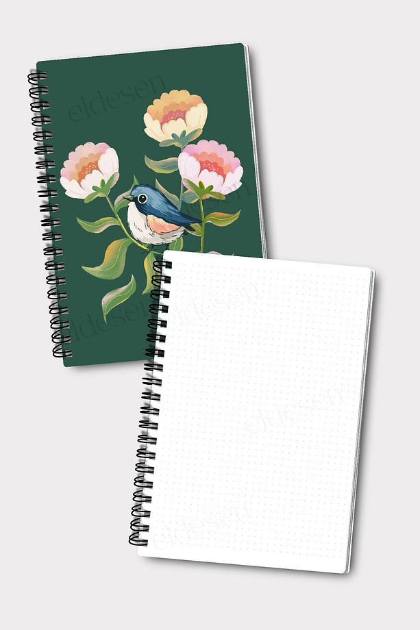 Spiralli Noktalı Okul Defter Seti, A5 Boyutunda 50 Yaprak 100 Sayfa 4'lü Set, Noktalı Defter Seti - 4
