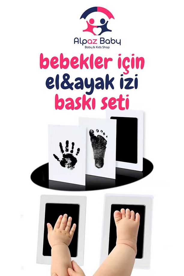 Bebekler İçin El ve Ayak İzi Baskı Kiti - 1