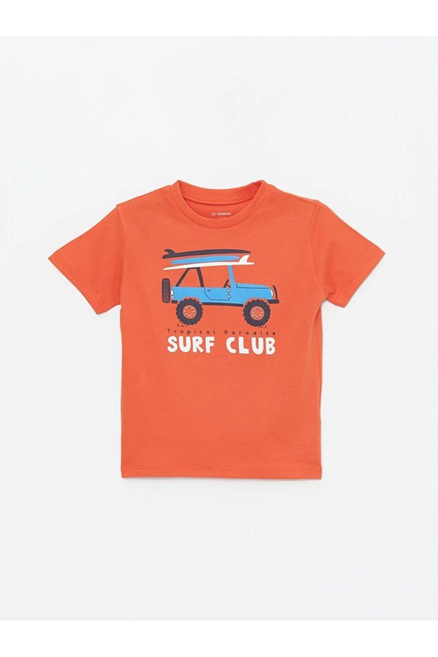 LCW baby Crew Neck Short Sleeve Baby Boy T-Shirt