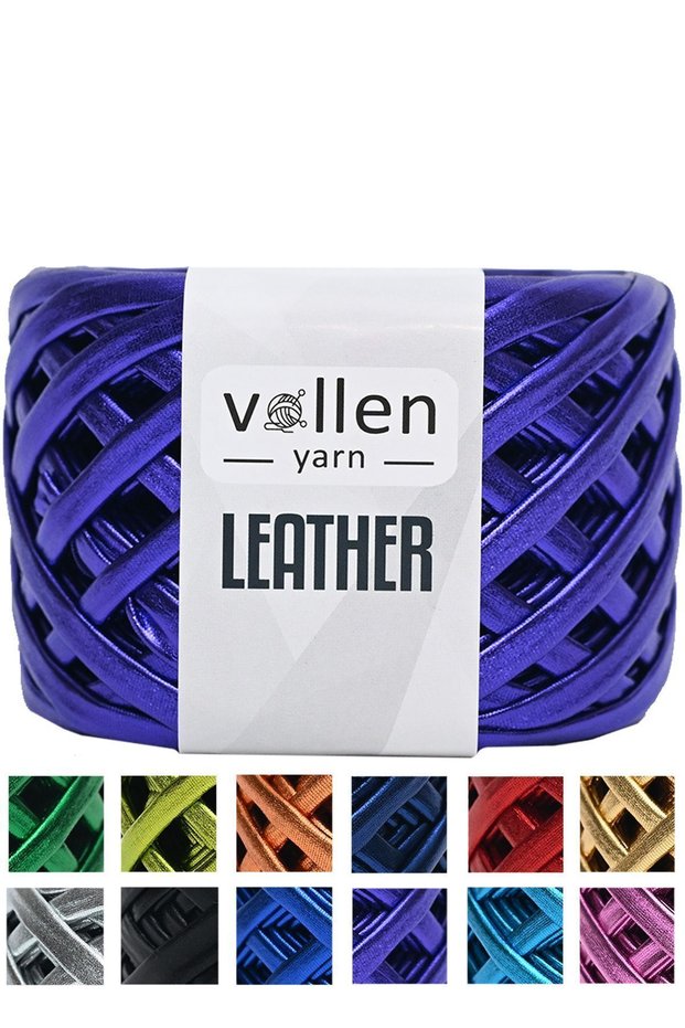 Premium Leather Rope Metallic Rope Bag Rope, Shiny Combed Cotton Rope.120 Grams, Purple