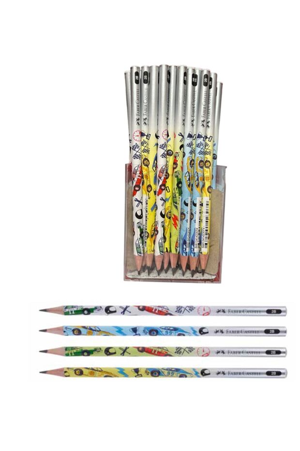 Faber Cars Pencil 2B