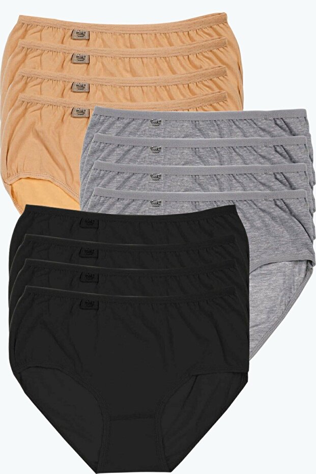 Women's Large Size Bato Panties 12 Pieces