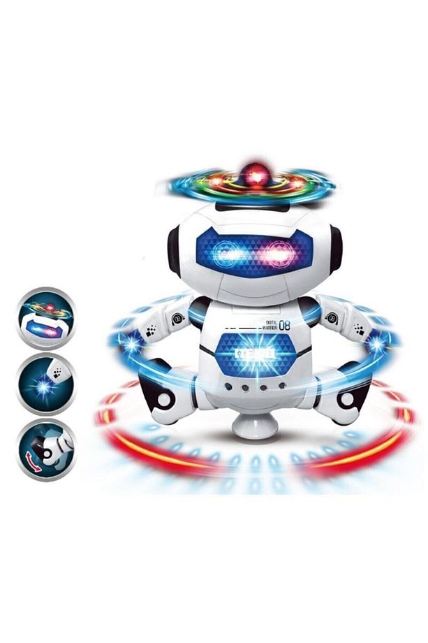 Işıklı Sesli Dans Eden Oyuncak Robot Pervaneli Robot Dance - 1