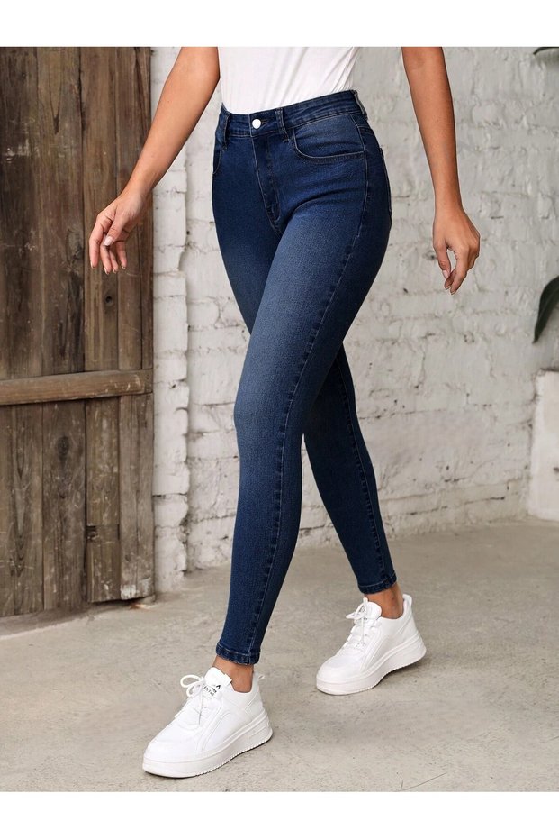 Dv High Waist Coffee Tint Skinny Leg Women's Jeans