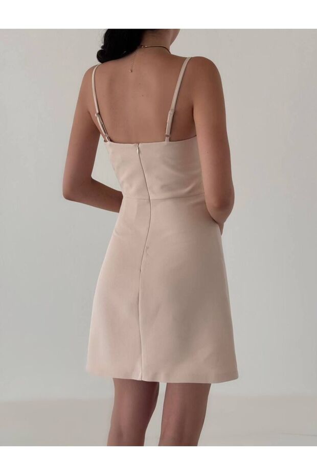 GÜL DETAYLI ELBİSE - 4