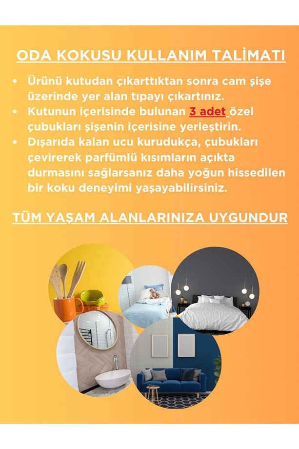 AMBER ÇUBUKLU ODA KOKUSU / AMBER REED DIFFUSER 50 ML - 4