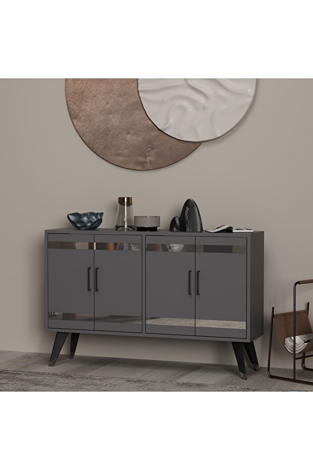 Ilda Gümüş Pleksi Detaylı Konsol - 3