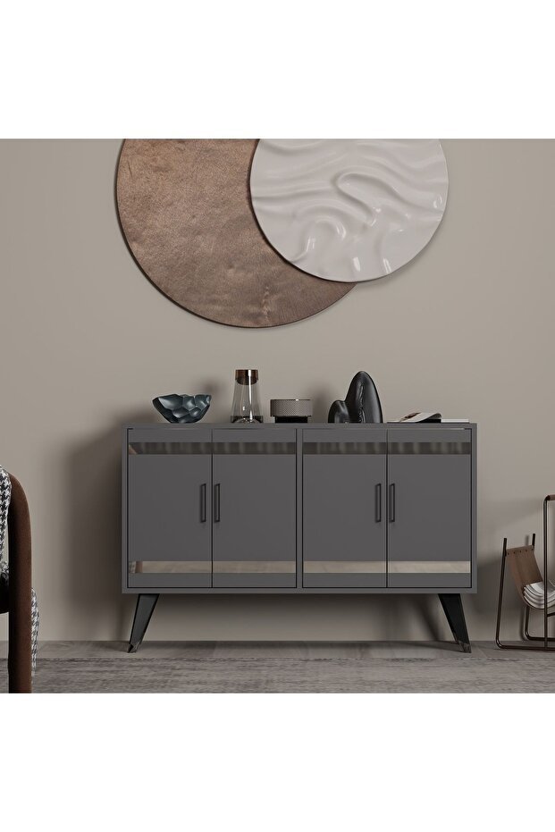 Ilda Gümüş Pleksi Detaylı Konsol - 1