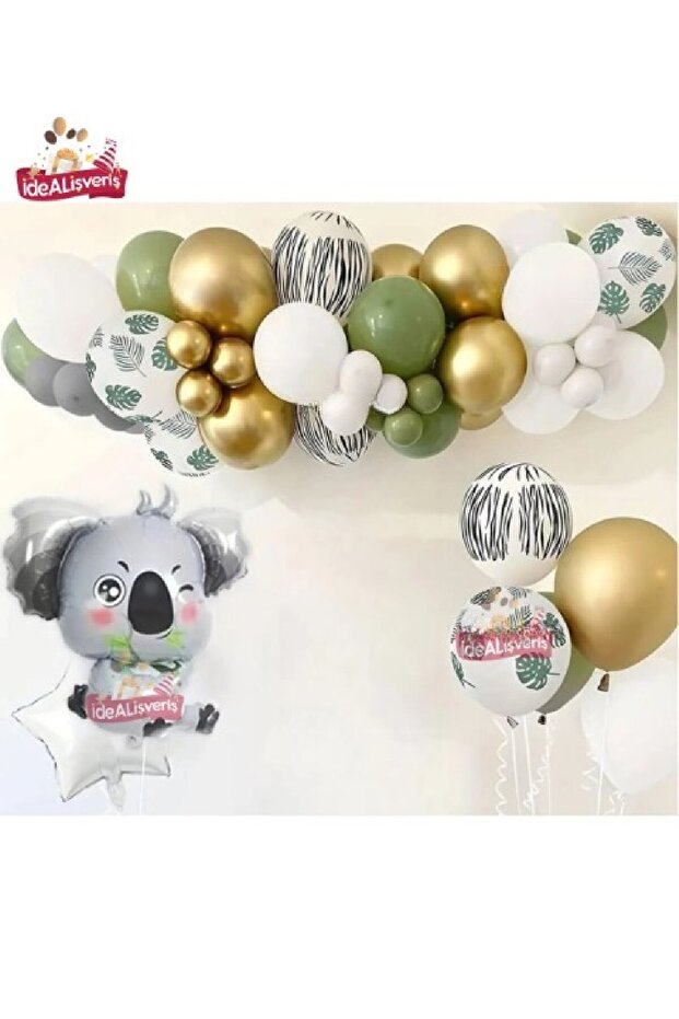Koala Foil Balloon Birthday Party Set Decoration