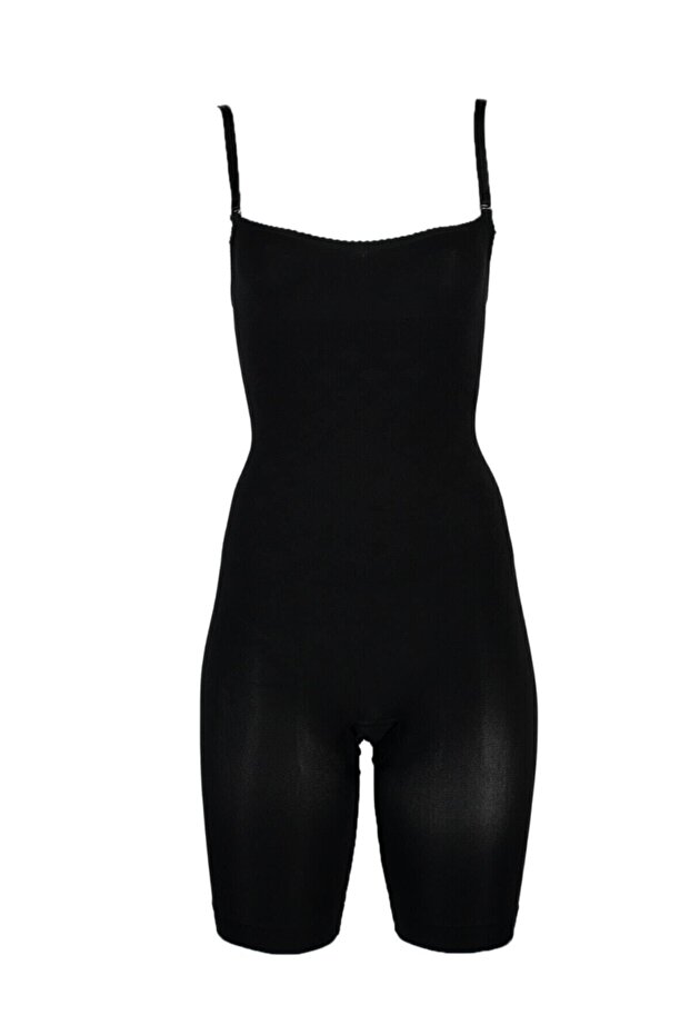 Siyah Göğüsaltı Şortlu Korse - 1