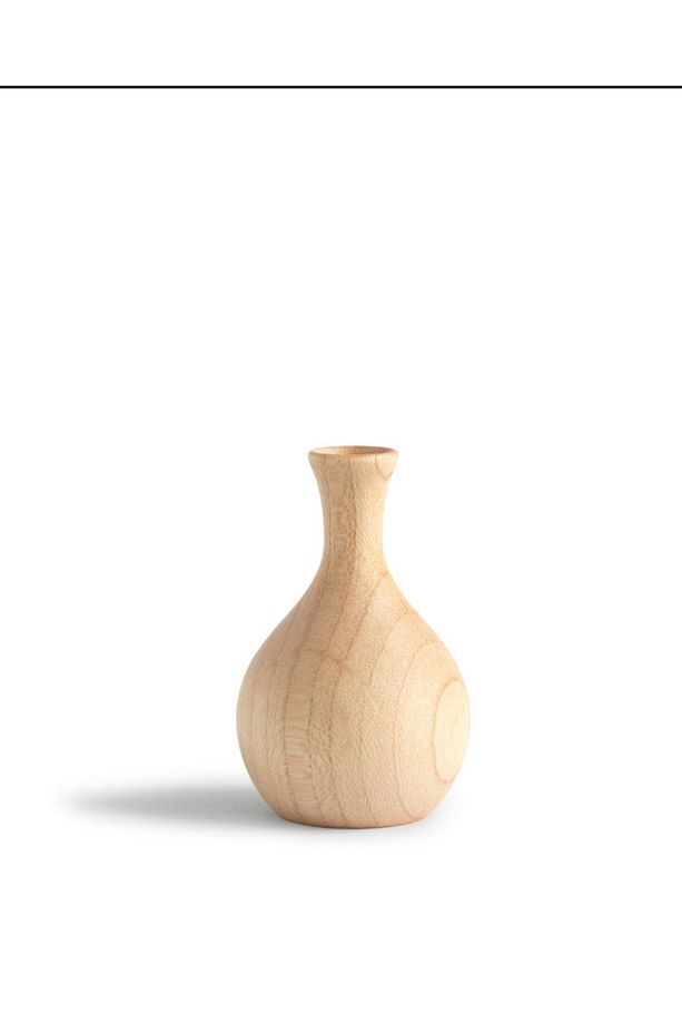 Mini Ahşap vazo minimal İskandinav tarzı - 2