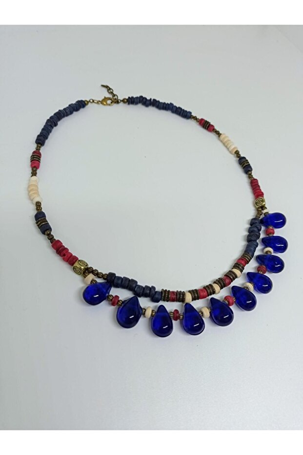 Ethnic Design Double Authentic Bohemian Short Necklace No:28