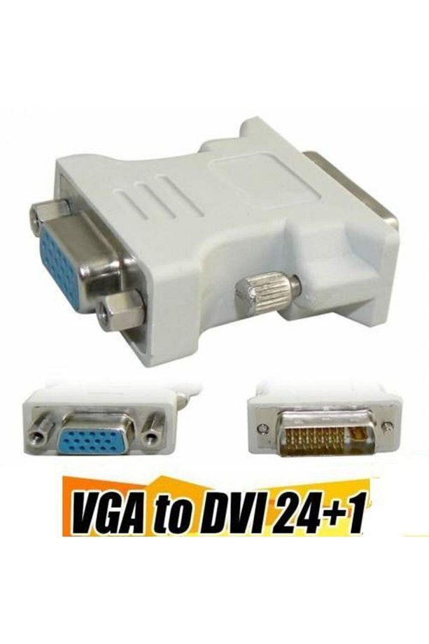 24+1 Pin Dvı-d-d-m To Vga-f Adaptörü Video Bilgisayar Monitör Adaptörü-25 Pin (çift Bağlantı) Dvı - 1