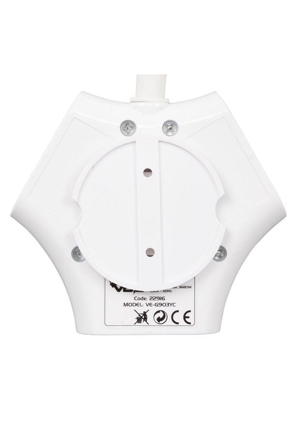 3'LU 1.5 METRE KABLOLU USB'+TYPE-C GİRİŞLİ  AKIM VE ÇOCUK KORUMALI ÜÇLÜ PRİZ HIZLI ŞARJ ANAHTARLI - 4