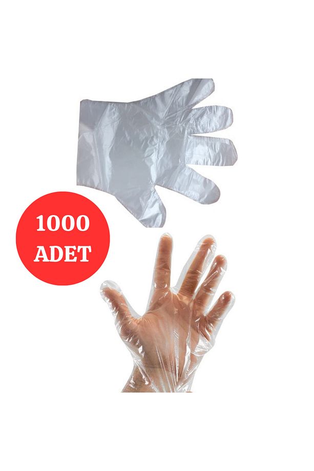 Şeffaf Eldiven 1000 Adet Hışır Poşet Eldiven Kullan At Eldiven - 1
